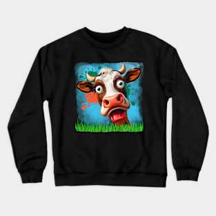 Funny Cow Crewneck Sweatshirt